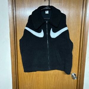 Nike Black Sherpa Fleece Jacket